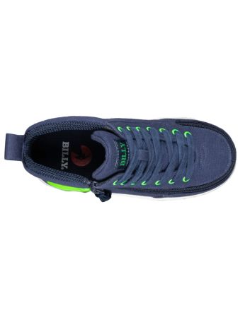 Billy Navy/Green Light Ups Classic D|R High Shoes