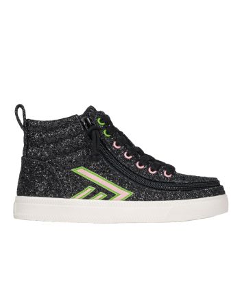 Billy Wicked Black Glitz CS High Shoes For Orthotics